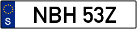Trailer License Plate